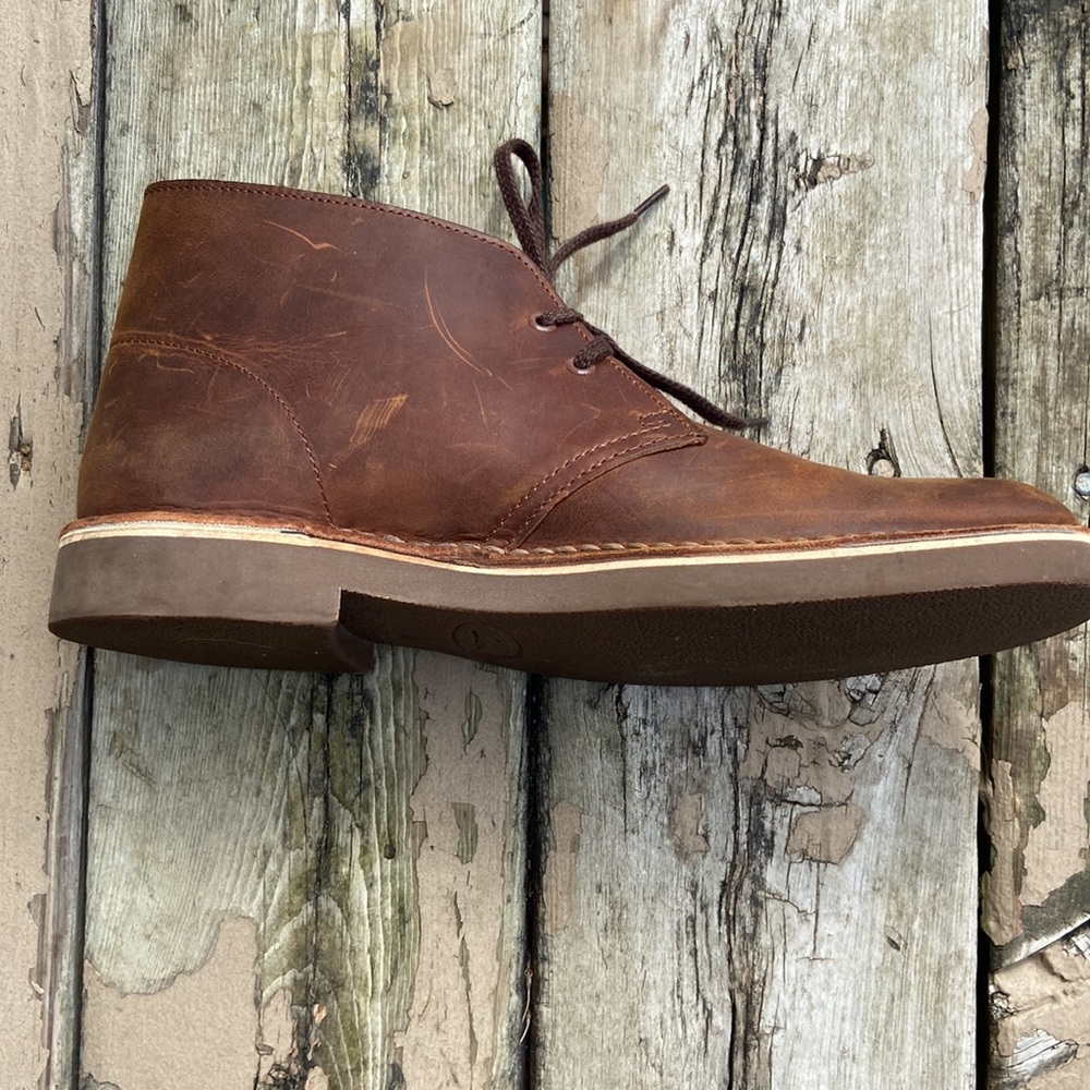 Clark’s Men’s Desert Brown Leather Chukka Shoe/Boot Size 8 Stylish, Gently Worn - Picture 6 of 17
